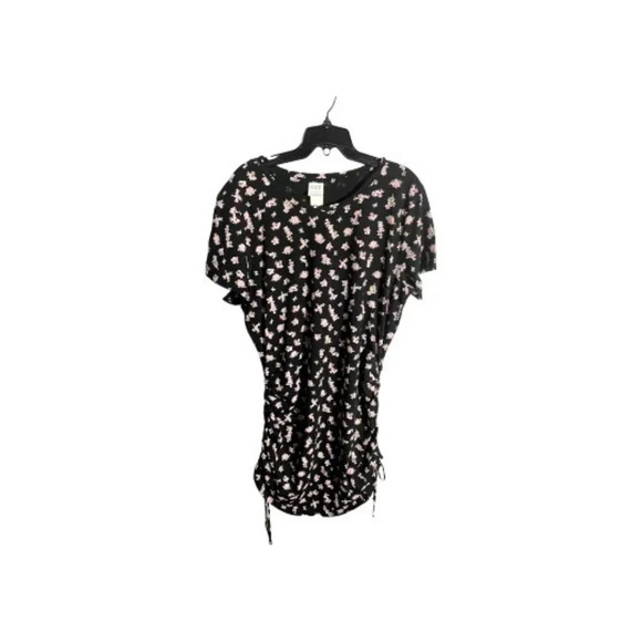 Pink By‎ Victoria Secret Black with Floral print Dress - Picture 1 of 5